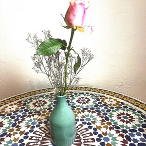 Handmade ceramic vase - Decorative flower vase - Decorative home accent - Ceramic vase for flowers - Moroccan ceramic vase
