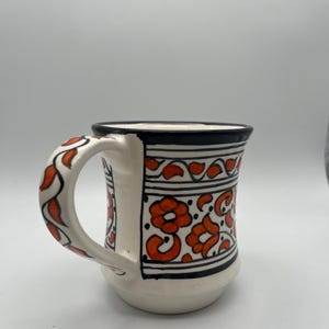 Moroccan Beldi Mug, Handmade, Boho Ceramic Tea, Coffee Mug from Morocco