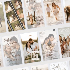 Photographer Instagram Stories Bundle | Story Template | Instagram Template | Wedding Photography Templates | Canva | Photographer