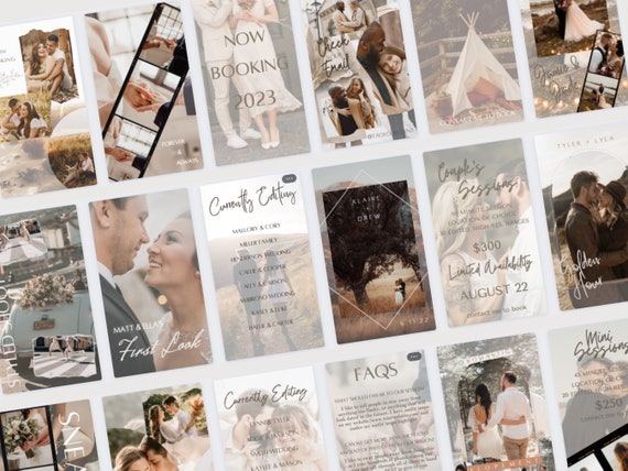 Photographer Instagram Stories Bundle | Story Template | Instagram Template | Wedding Photography Templates | Canva | Photographer