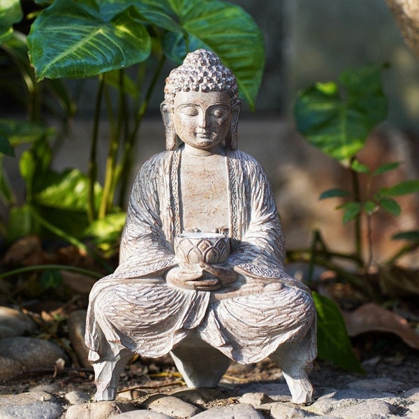 Garden Buddha Statue Etsy