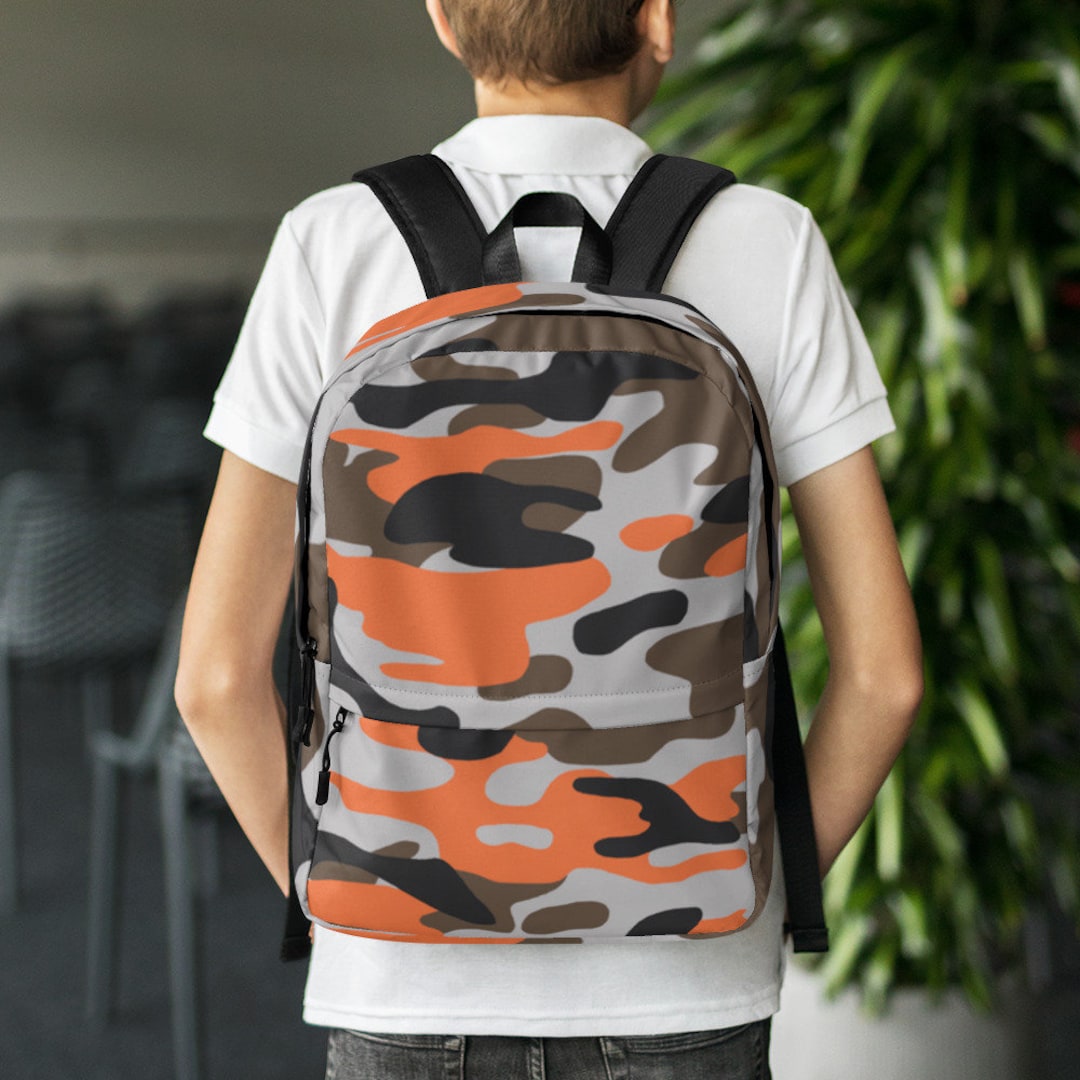Backpack Camouflage Gym Bag School Carry on Vacation Travel Etsy