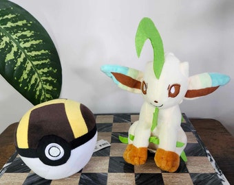 Leafeon and Ultra Ball Plush Toys
