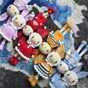 Crocet Bunnies | Handmade | Stuffed toys | Amigurumi | Birthday | Easter bunny | Gift for kids | Plush | Doll