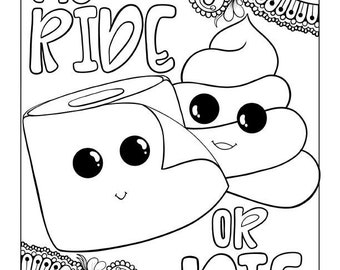 emoji coloring pages etsy