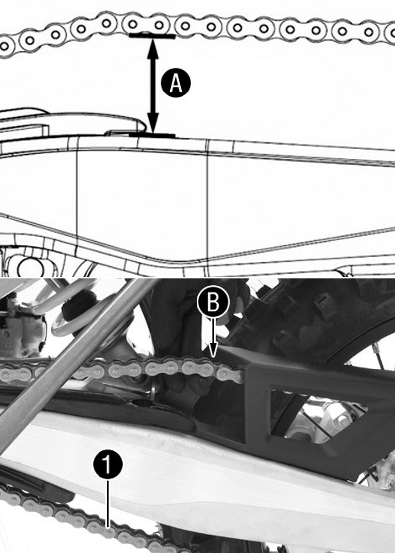 KTM and Husqvarna 3D Printed Motorcycle Chain Adjustment Tool. 55mm