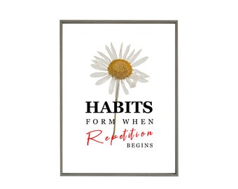 PLANTING HABITS Printable Wall Art, Instant Download Printable Art, Printable Quotes, Digital Print, Digital Download, Modern Decor,