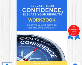 Elevate Your Confidence | Elevate Results! Workbook | Confidence Building | Life Coaching Workbook