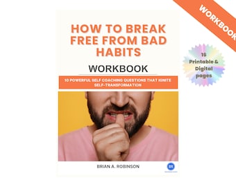 How to Break Free from Bad Habits | Digital Printable Workbook