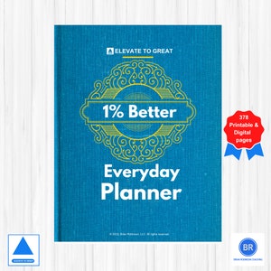 1% Better Everyday Planner | Annual Planner | Printable Planner | Digital Planner
