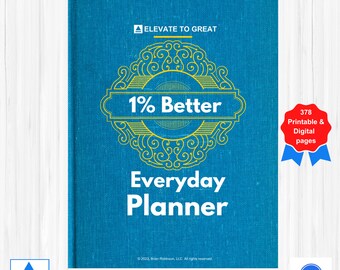 1% Better Everyday Planner | Annual Planner | Printable Planner | Digital Planner