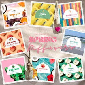 Spring Car Freshener | Scented Car Diffuser | Hanging Car Scented Charm | Hanging Car Diffuser | Oil Car Diffuser for her | Gifts for her