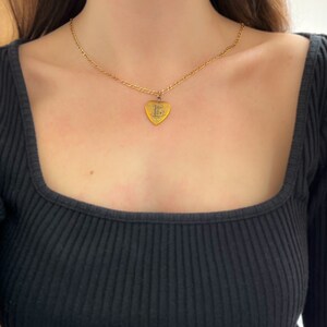 Antique B Initial Engraved Heart Locket in 18ct Gold Necklace C. 1890's Victorian Pendant Charm Puffy zdjęcie 2