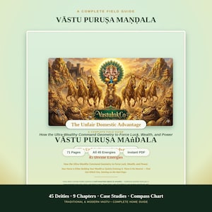 Vastu Purusha Mandala Guide | 45 Deities, Zones, Remedies (PDF Download)