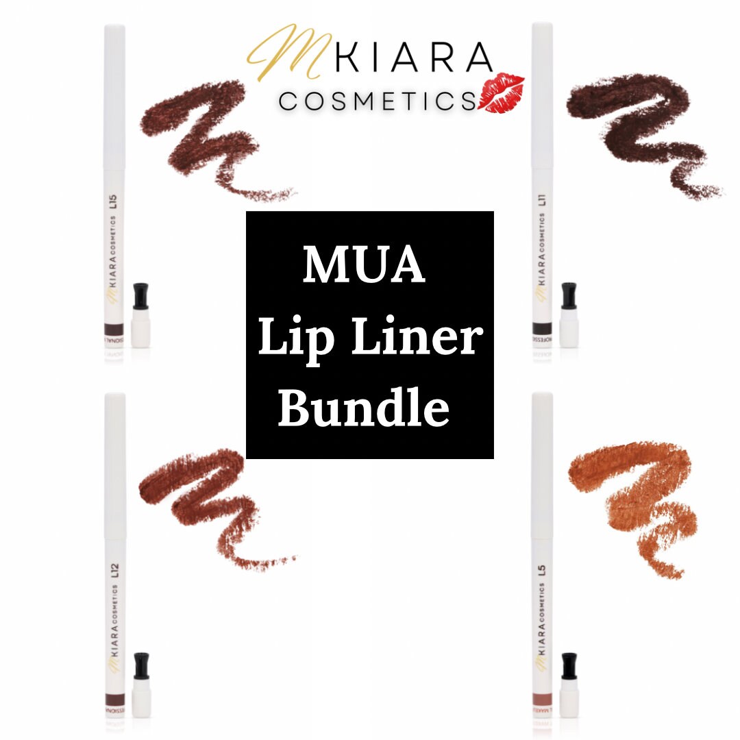 MUA Lip Liner Bundle Cruelty Free Long Lasting Brown Etsy