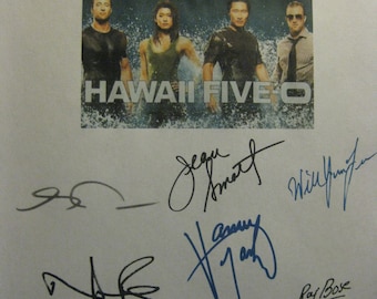 Hawaii Five-0 5 Signed TV Pilot Screenplay Script X12 Autograph Alex O'Loughlin Scott Caan Daniel Dae Kim Grace Park Norman Reedus Marsters