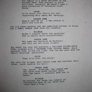 Ever After: A Cinderella Story Signed Movie Film Script Screenplay 1998 ...