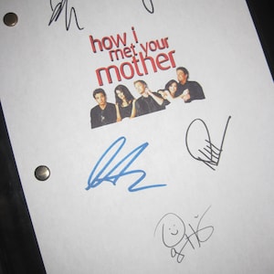 how I met your mother signed TV Script Screenplay Autographs X5 Josh Radnor Jason Segel Cobie Smulders Neil Patrick Harris Alyson Hannigan