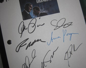 The Irishman Signed Movie Film Script Screenplay X10 Autograph Martin Scorsese Robert De Niro Al Pacino Harvey Keitel Ray Romano reprint rep