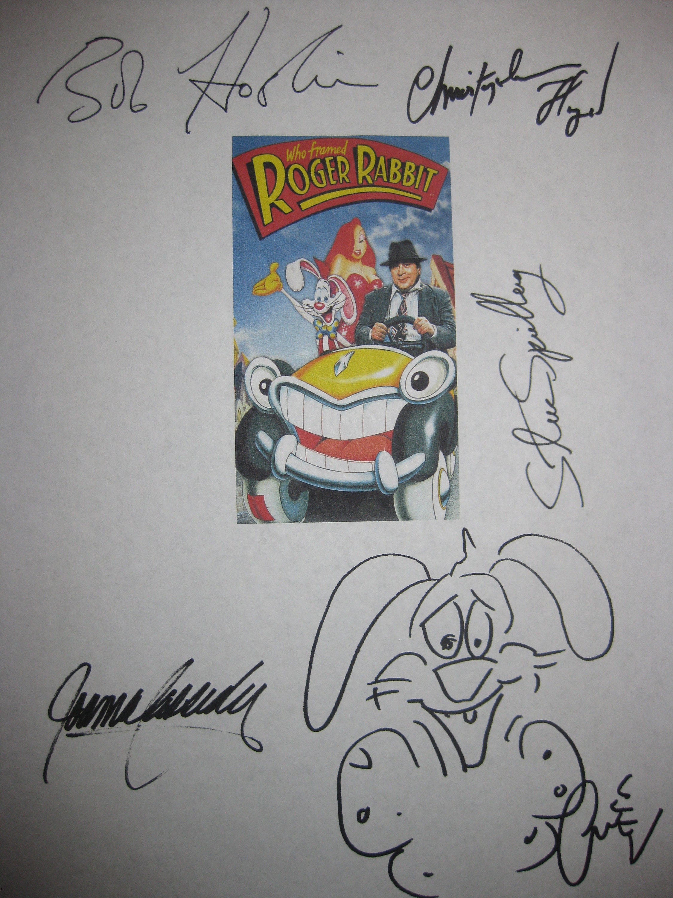 Who Framed Roger Rabbit Signed Film Movie Script Screenplay Autograph ...
