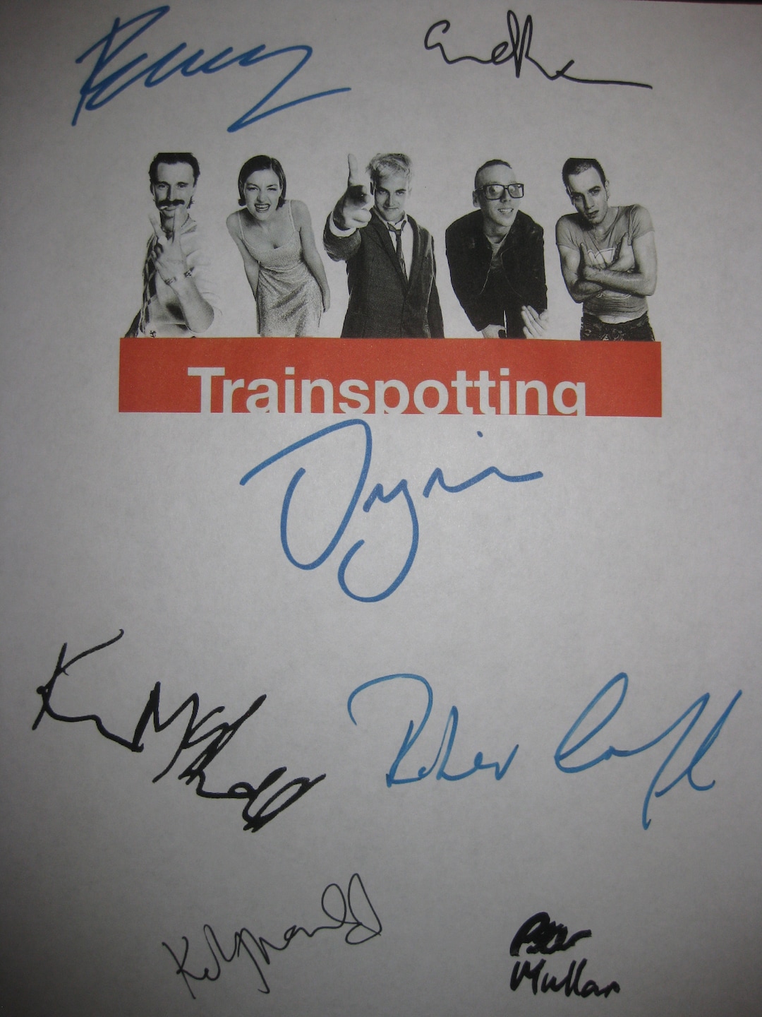 Trainspotting Signed Film Movie Script Screenplay X7 Autograph Ewan