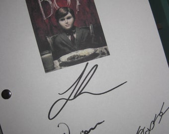 The Boy Signed Movie Film Script Screenplay X4 Lauren Cohan Rupert Evans Jim Norton Ben Robson signature horror mystery thriller 2016 reprnt