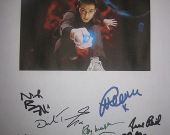 Doctor Who Signed TV Script Screenplay X11 Autograph David Tennant Freema Agyeman Anne Reid Roy Marsden Adjoa Andoh Reggie Yates Paul Kasey