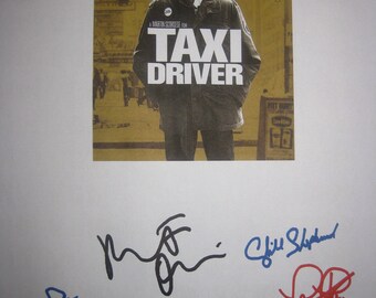 Taxi Driver Signed Film Movie Script Screenplay X6 Robert De Nero Cybill Shepherd Jodie Foster Peter Boyle Harvey Keitel Martin Scorsese