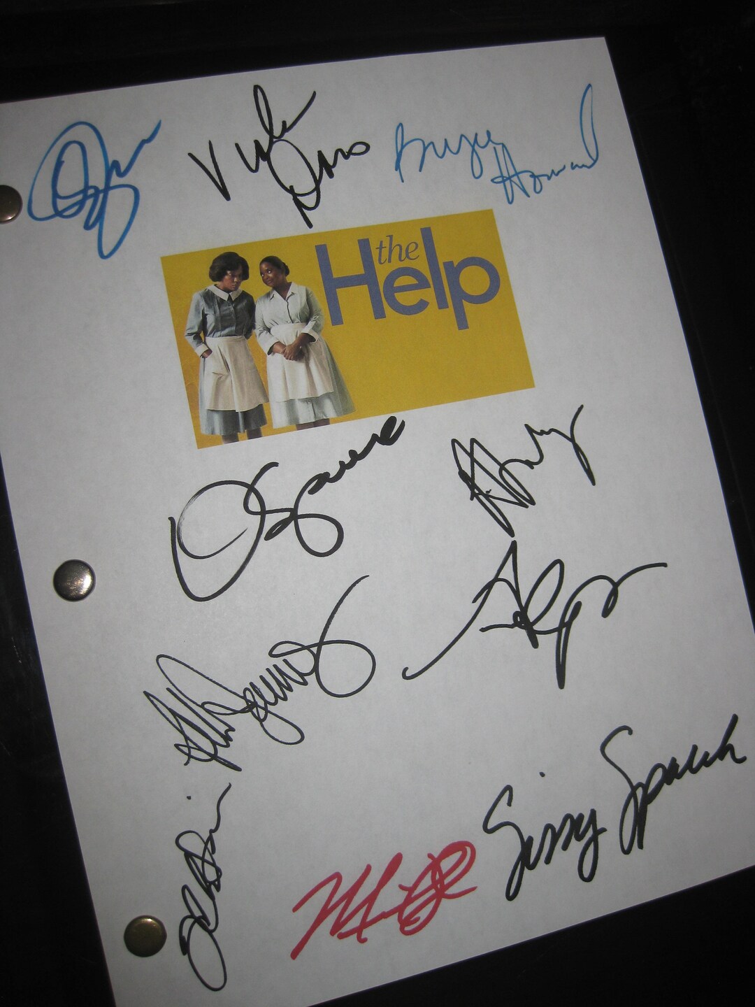 The Help Signed Movie Film Screenplay Script Autograph X10 Emma Stone ...