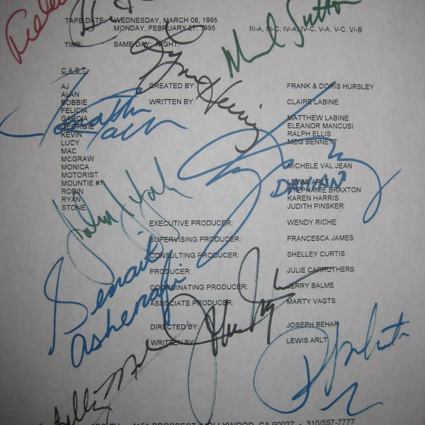 General Hospital Signed TV Script Screenplay 1995 Autograph X12 Michael Sutton Kimberly McCullough Jack Wagner Lilly Melgar Lilly Melgar