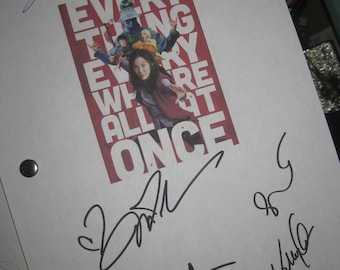 Everything Everywhere All at Once Signed Film Movie Script Screenplay Autograph X6 Michelle Yeoh Jamie Lee Curtis James Hong Jenny Slate RPT