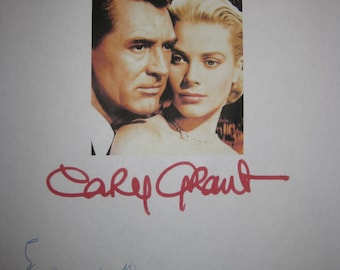 グレース・ケリー直筆サイン入り2Lサイズ写真…オスカー受賞式