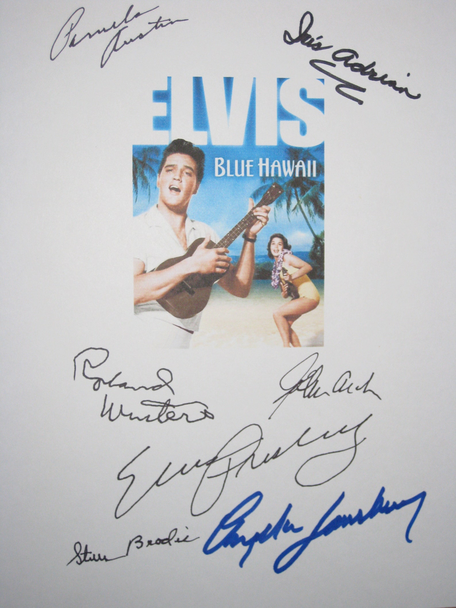Blue Hawaii Signed Movie Film Script Screenplay X7 Elvis Presley Angela ...