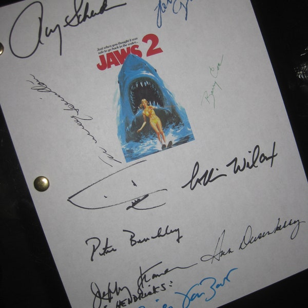 Jaws 2 Script Etsy