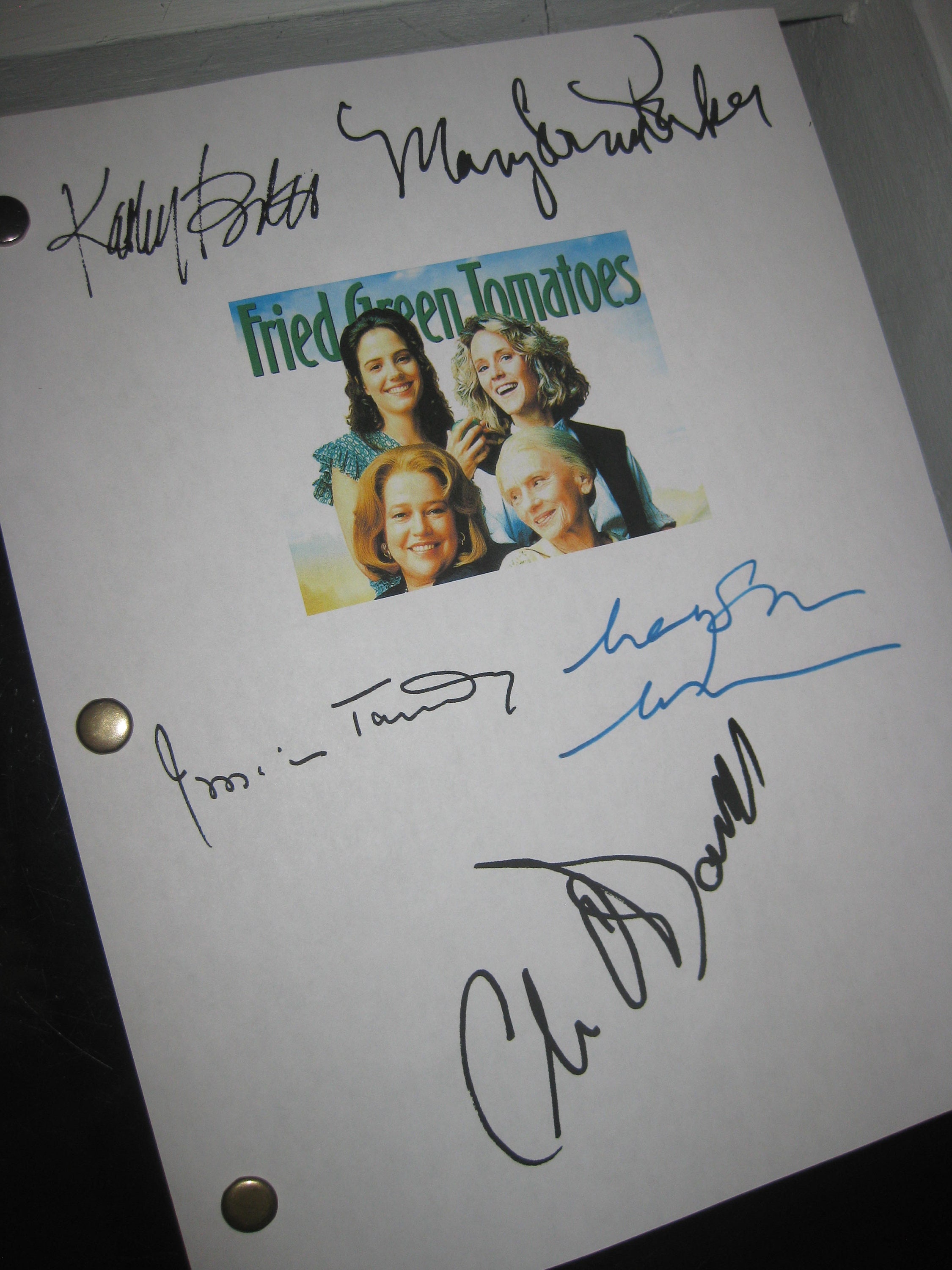 Fried Green Tomatoes Signed Movie Film Screenplay Script X5 Autographs ...