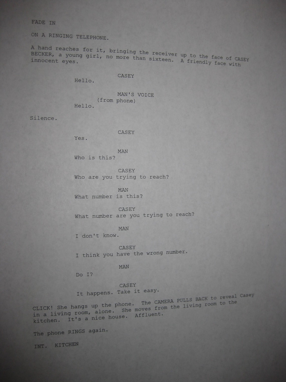 Scream Signed Film Movie Screenplay Script X14 Autographs Wes Craven ...