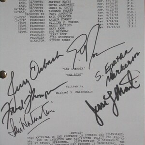 Law & Order Signiertes Drehbuch Drehbuch X6 Autogramme Jerry Orbach Sam Waterson Jesse L Martin S Epatha Merkerson Fred Dalton Thompson RPT