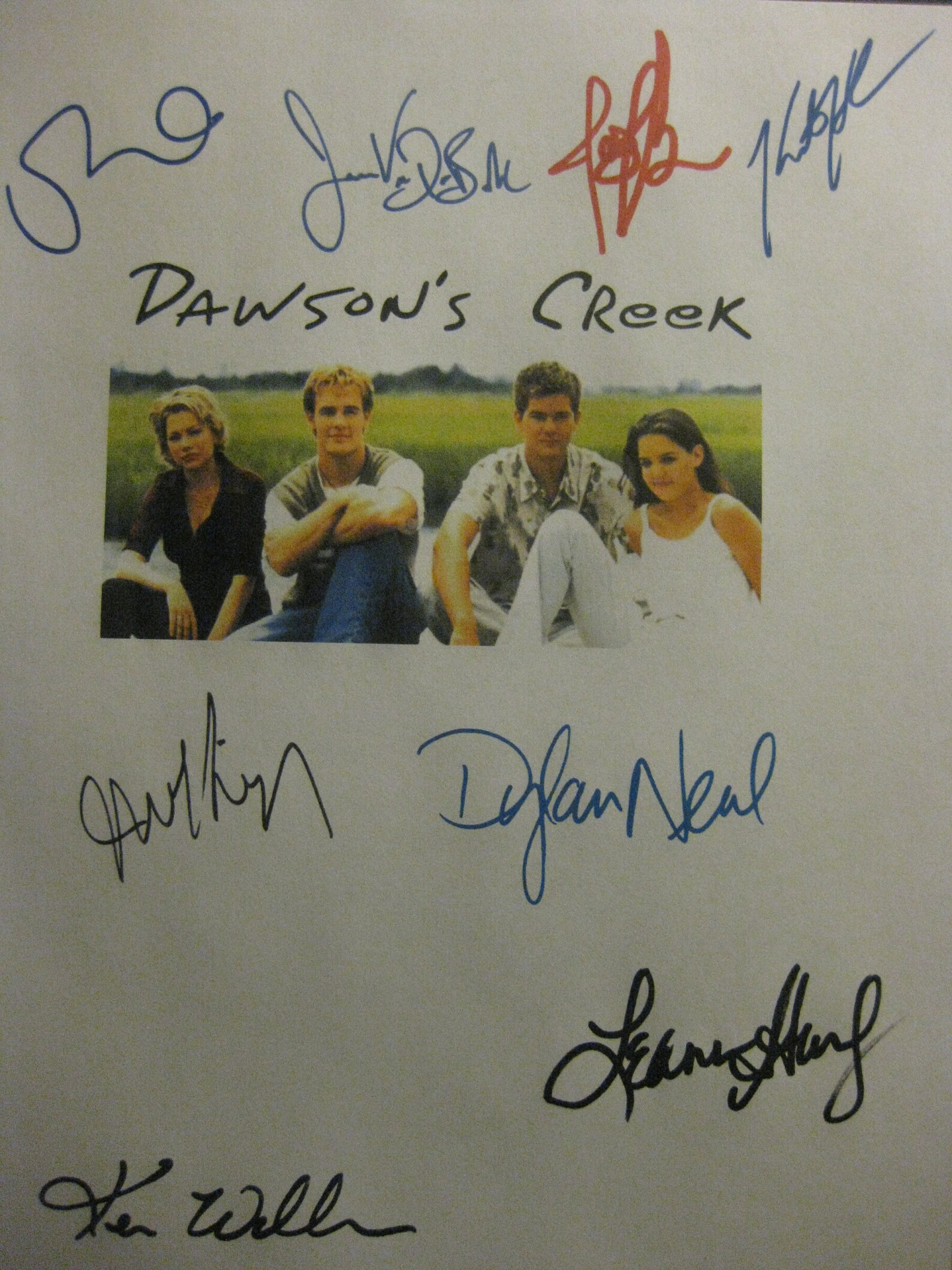 Dawson's Creek Signed TV Screenplay Script X8 Autograph James Van Der ...