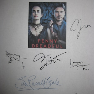 Penny Dreadful Signed TV Script Screenplay Autograph X8 Eva Green Timothy Dalton Josh Hartnett Reeve Carney Danny Sapani Harry Treadaway