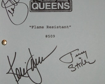 The King Of Queens Signed TV Script Screenplay  X3 Autograph Kevin James Jerry Stiller Leah Remini signatures funny sit com