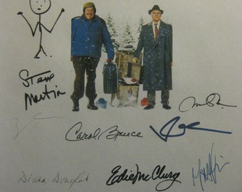 Planes Trains and Automobiles Signed Film Movie Script Screenplay Autograph X16 John Candy Steve Martin John Hughes Kevin Bacon signature