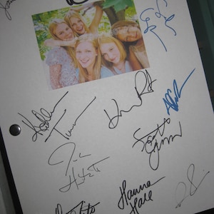 The Virgin Suicides ondertekend filmfilmscript scenario X12 handtekening Sofia Coppola James Woods Kathleen Turner Kirsten Dunst Josh Hartnett