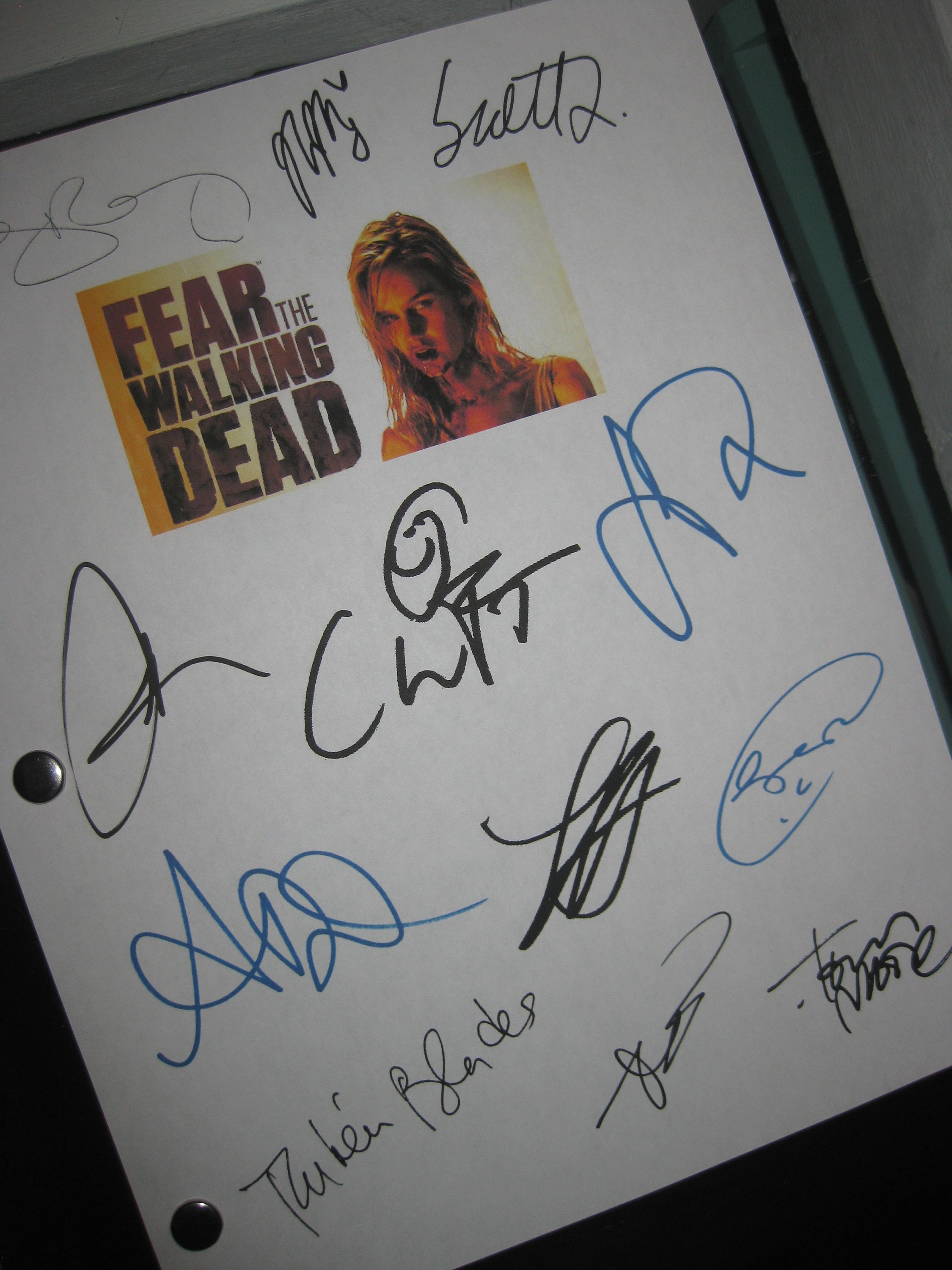 フィアー・ザ・ウォーキング・デッド サイン入り TV パイロット 