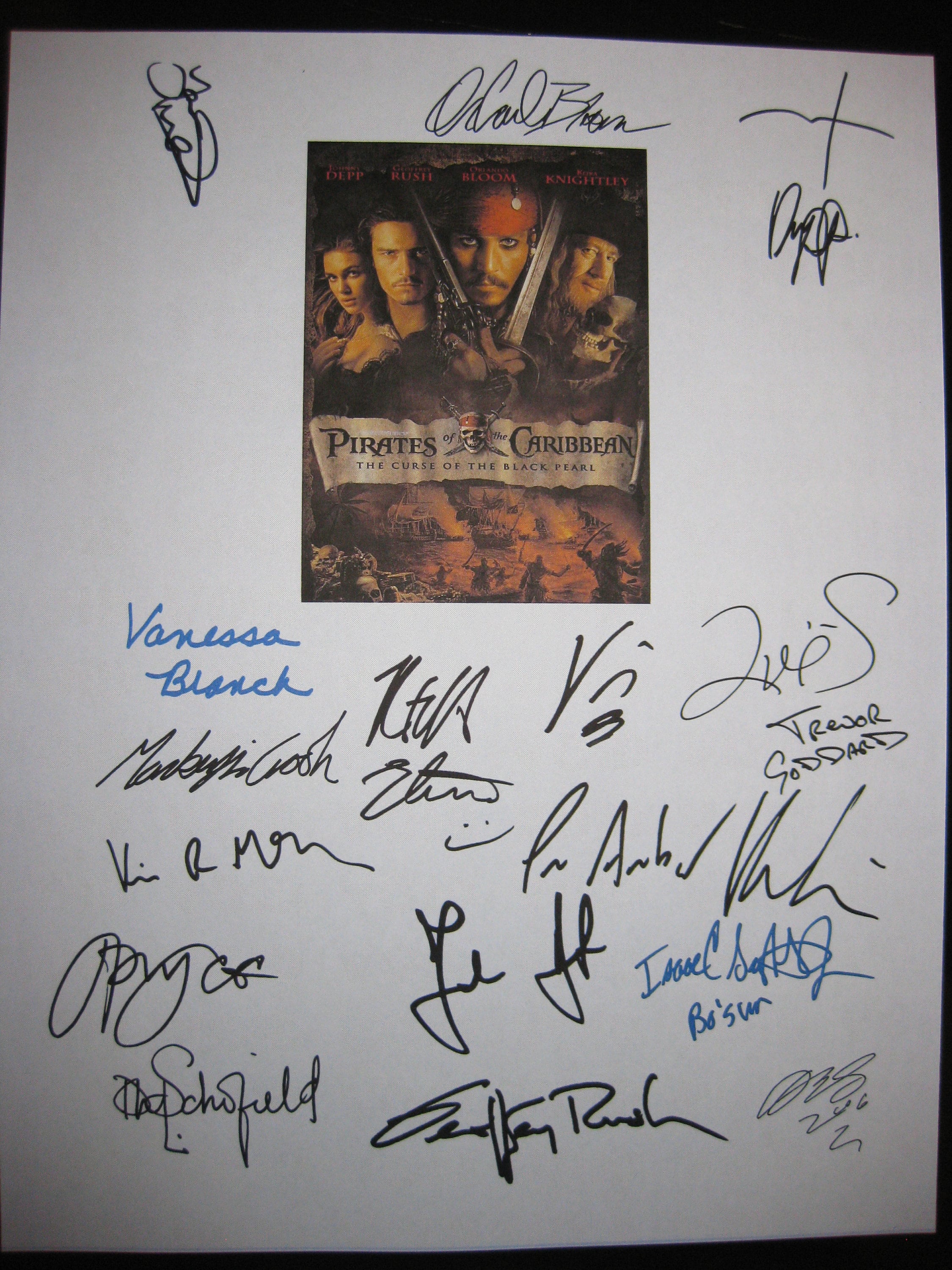 A4 Orlando Bloom Pirates Of The Caribbean – Photo Signée Imprimée Autographe, Cadeau Fan Cinéma