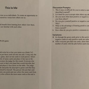 Therapy Games for use with Apples to Apples, Therapy games teens, Group therapy games, Therapy cards, Self-esteem games, Therapy Aid image 4