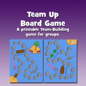 Team Up Board Game, Team-Building Activity, Printable board game for group team-building, Group game, Team bonding game, Team building