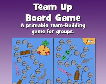 Team Up Board Game, Team-Building Activity, Printable board game for group team-building, Group game, Team bonding game, Team building