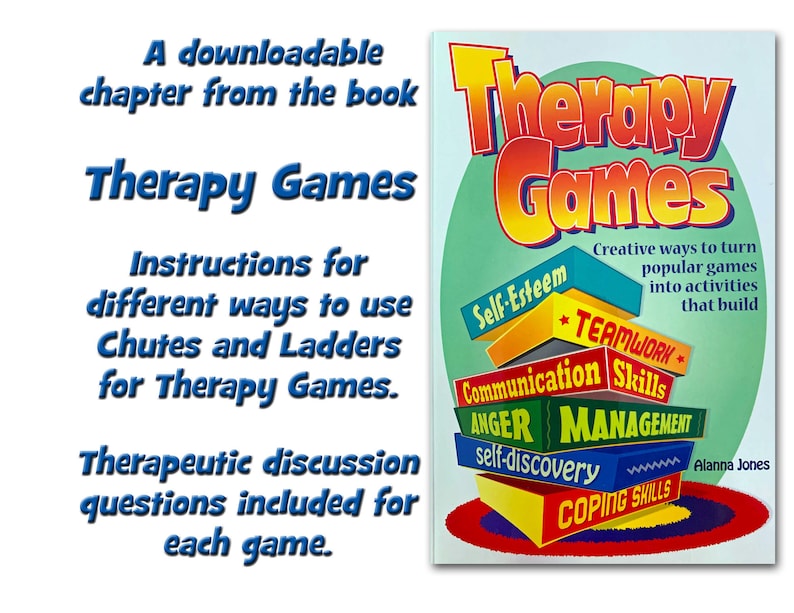Therapy Game Downloads for Use With the Game Chutes and Ladders, Therapy Games Kids, Therapy Aid