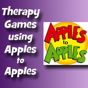 Juegos de terapia para usar con Apples to Apples, Juegos de terapia para adolescentes, Juegos de terapia grupal, Tarjetas de terapia, Juegos de autoestima, Ayuda terapéutica