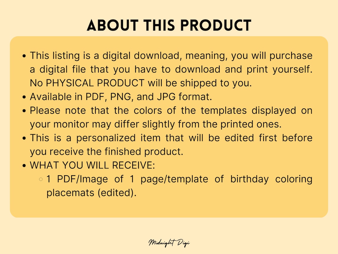 Minecraft Birthday Coloring Placemat Personalized Coloring Placemat